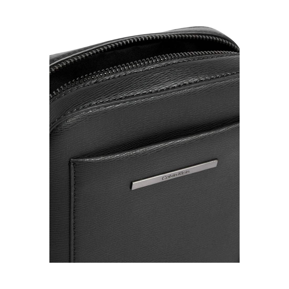 Calvin Klein mens black modern metal reporter | Vilbury London