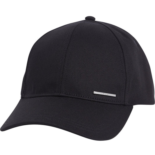 Calvin Klein mens black modern metal cap | Vilbury London