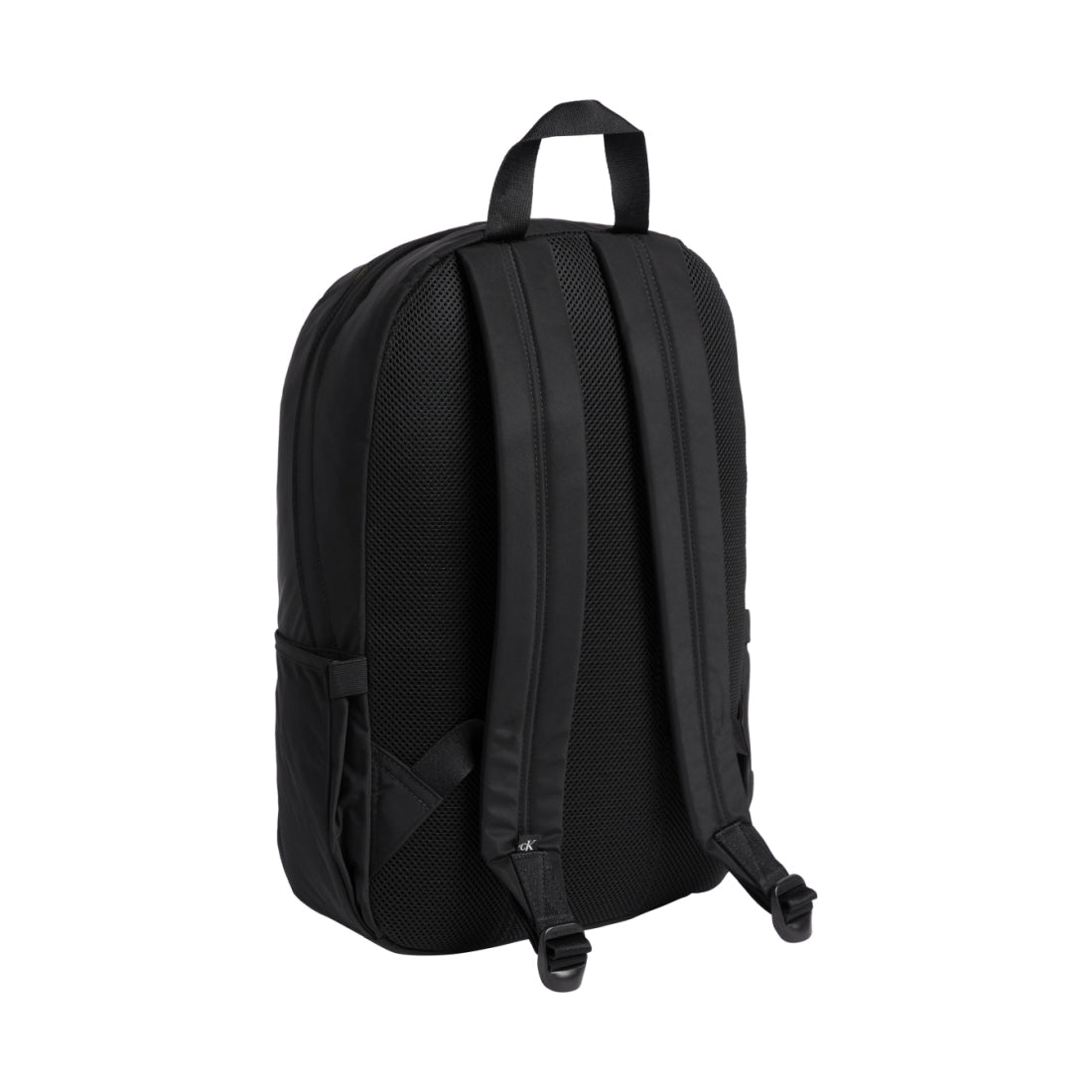 Calvin Klein Jeans mens fashion black essentials round backpack | Vilbury London