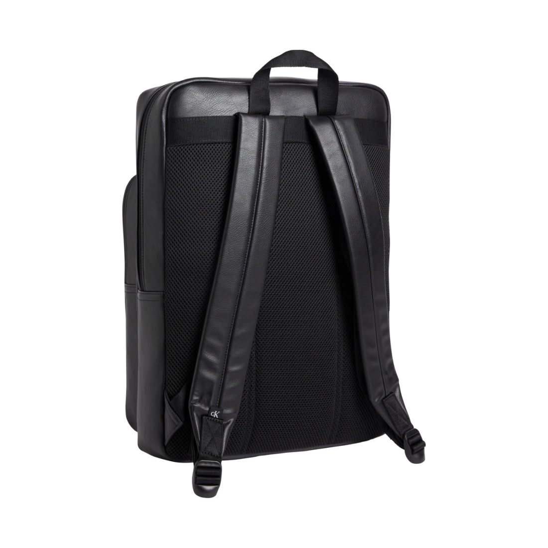 Calvin Klein Jeans mens black tagged slim backpack | Vilbury London