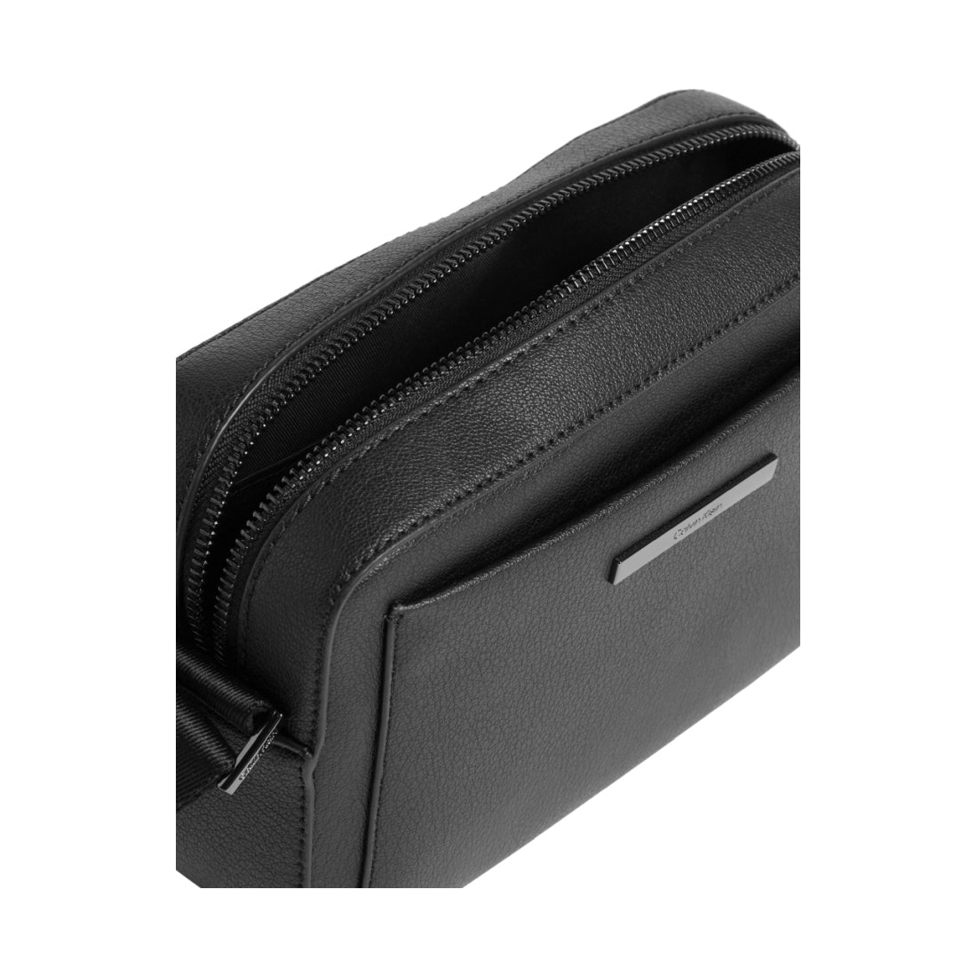 Calvin Klein mens black modern bar camera bag | Vilbury London