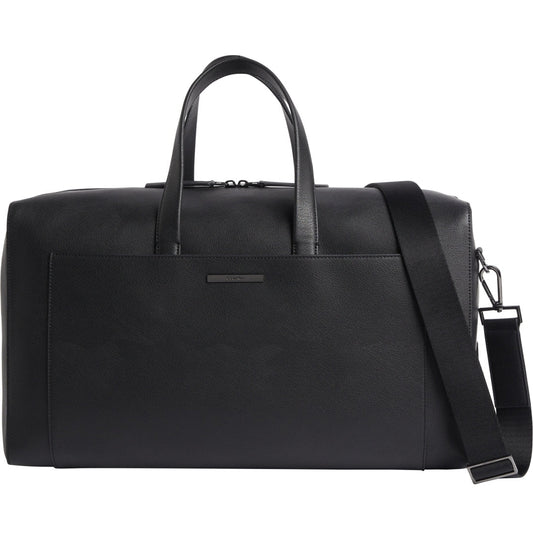 Calvin Klein mens black modern bar weekender | Vilbury London