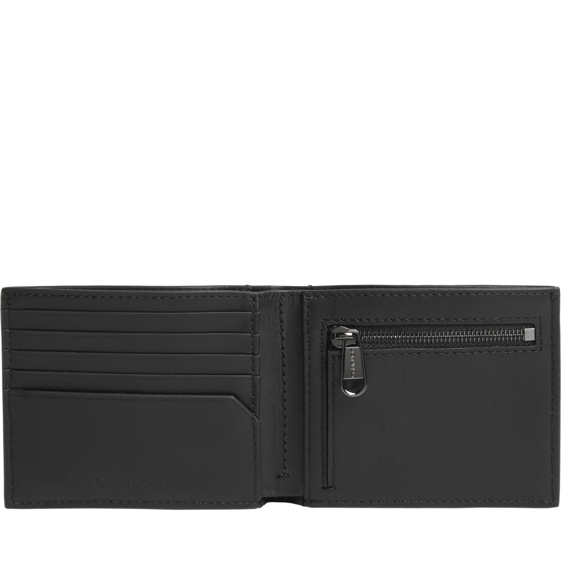 Calvin Klein mens black modern bar 5cc coin wallets | Vilbury London