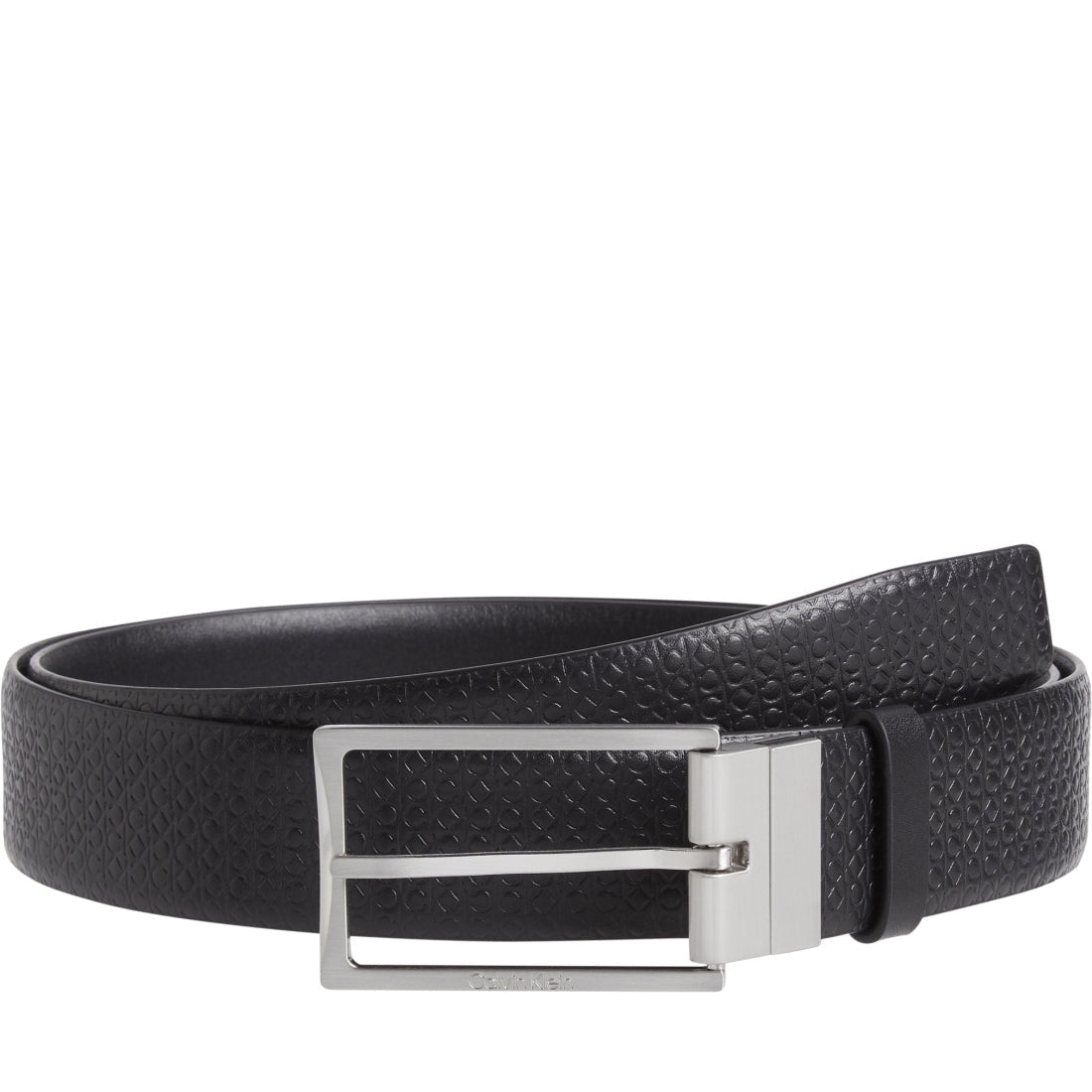 Calvin Klein mens blasmooth, nano mono slim frame mono 35mm belt | Vilbury London