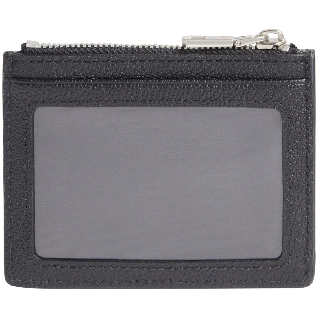 Calvin Klein Jeans mens black mono id card hold zip | Vilbury London