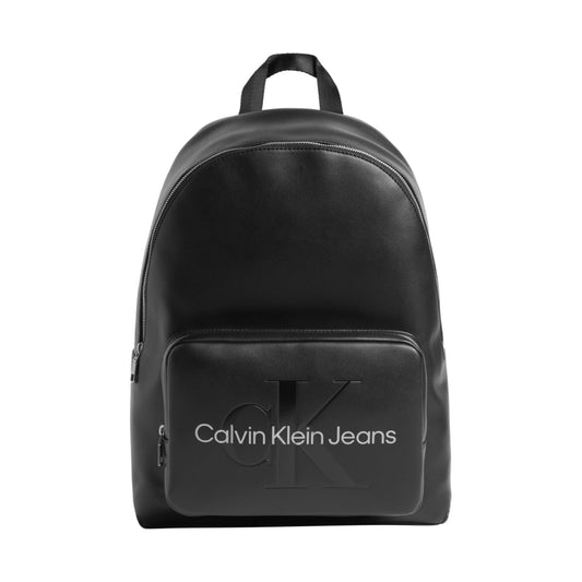 Calvin Klein Jeans womens fashion black sculpted campus mono backpack | Vilbury London