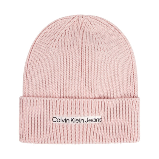 Calvin Klein Jeans womens faint blossom institutional beanie | Vilbury London