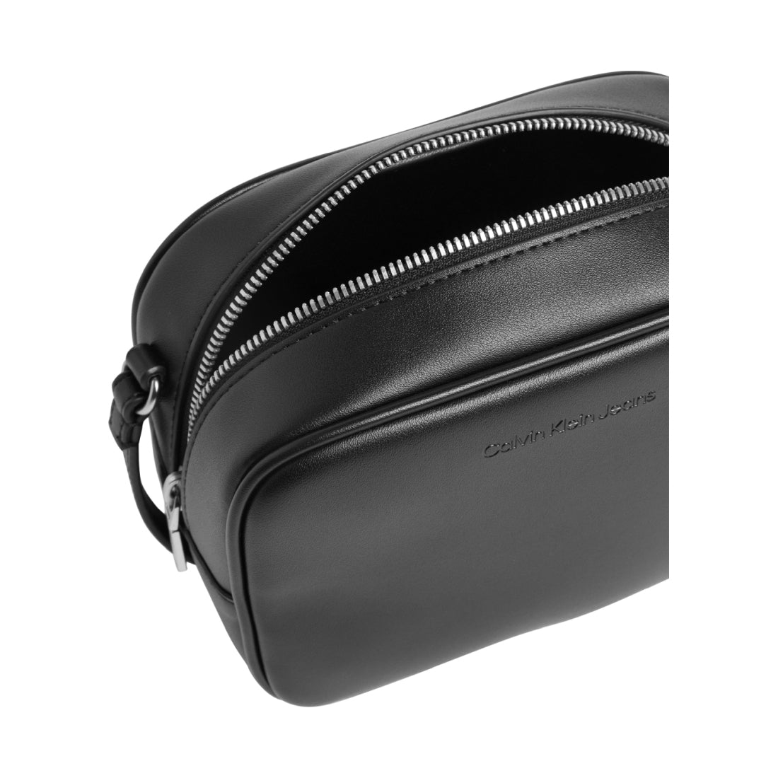 Calvin Klein Jeans womens fashion black sculpted camera bag mono | Vilbury London