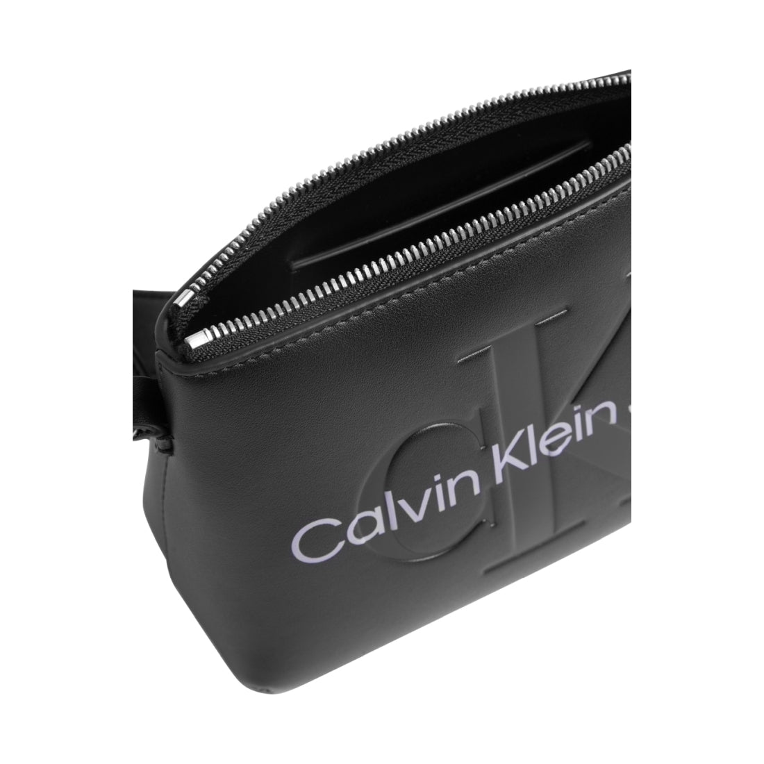 Calvin Klein Jeans womens fashion black sculpted camera pouch mono | Vilbury London