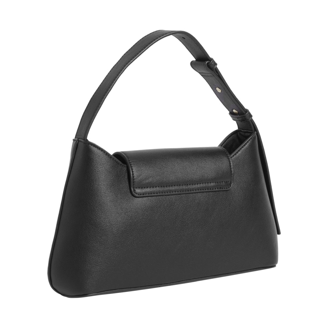 Calvin Klein womens black re-lo shoulder bag | Vilbury London