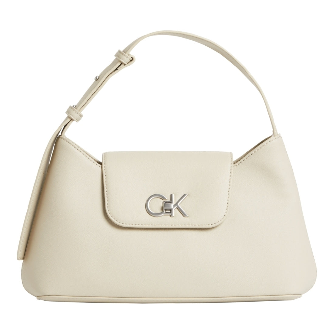 Calvin Klein womens stoney beige re-lo shoulder bag | Vilbury London