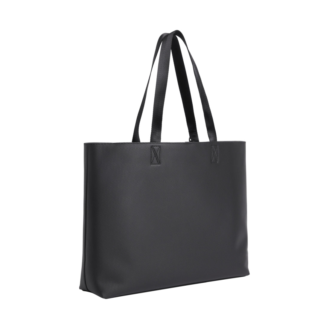 Calvin Klein Jeans womens black tagged slim tote | Vilbury London