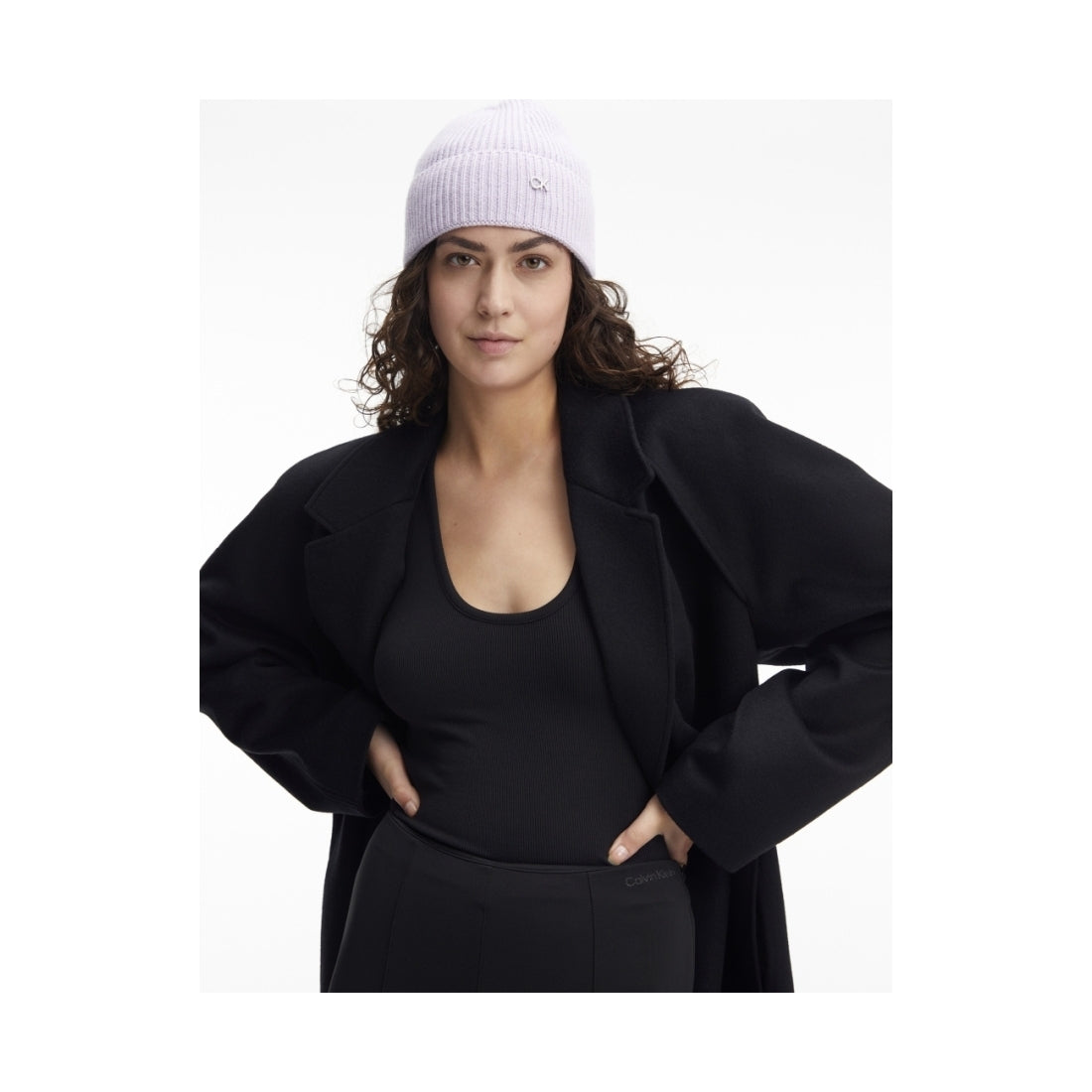 Calvin Klein womens iris re-lo mix beanie | Vilbury London