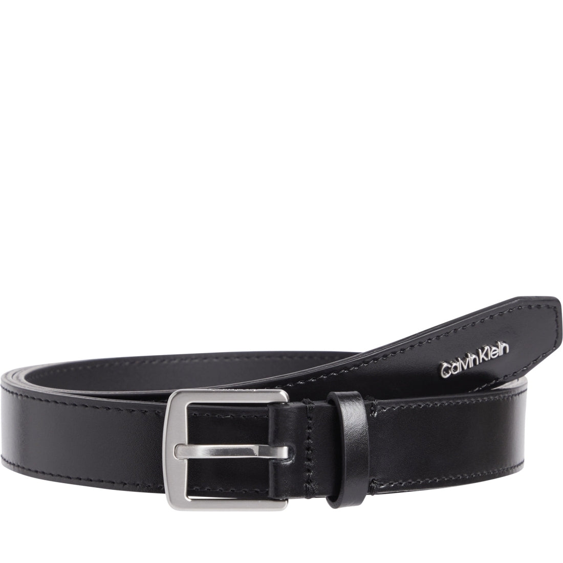 Calvin Klein womens black must letter tip mm belt | Vilbury London