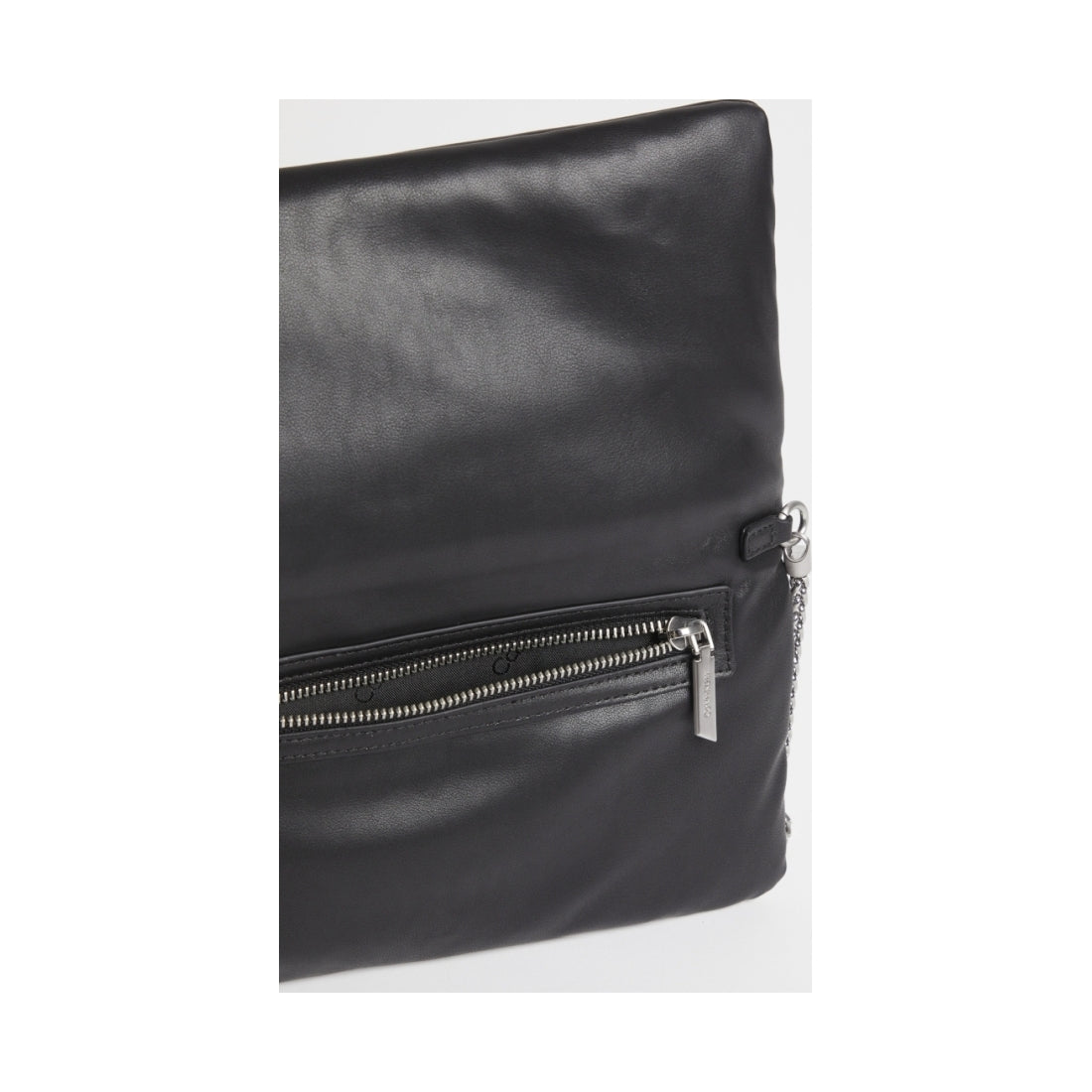 Calvin Klein womens black puffed crossbody | Vilbury London