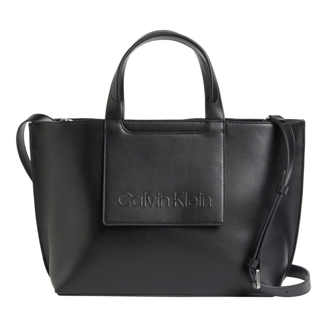 Calvin Klein womens black set tote medium | Vilbury London