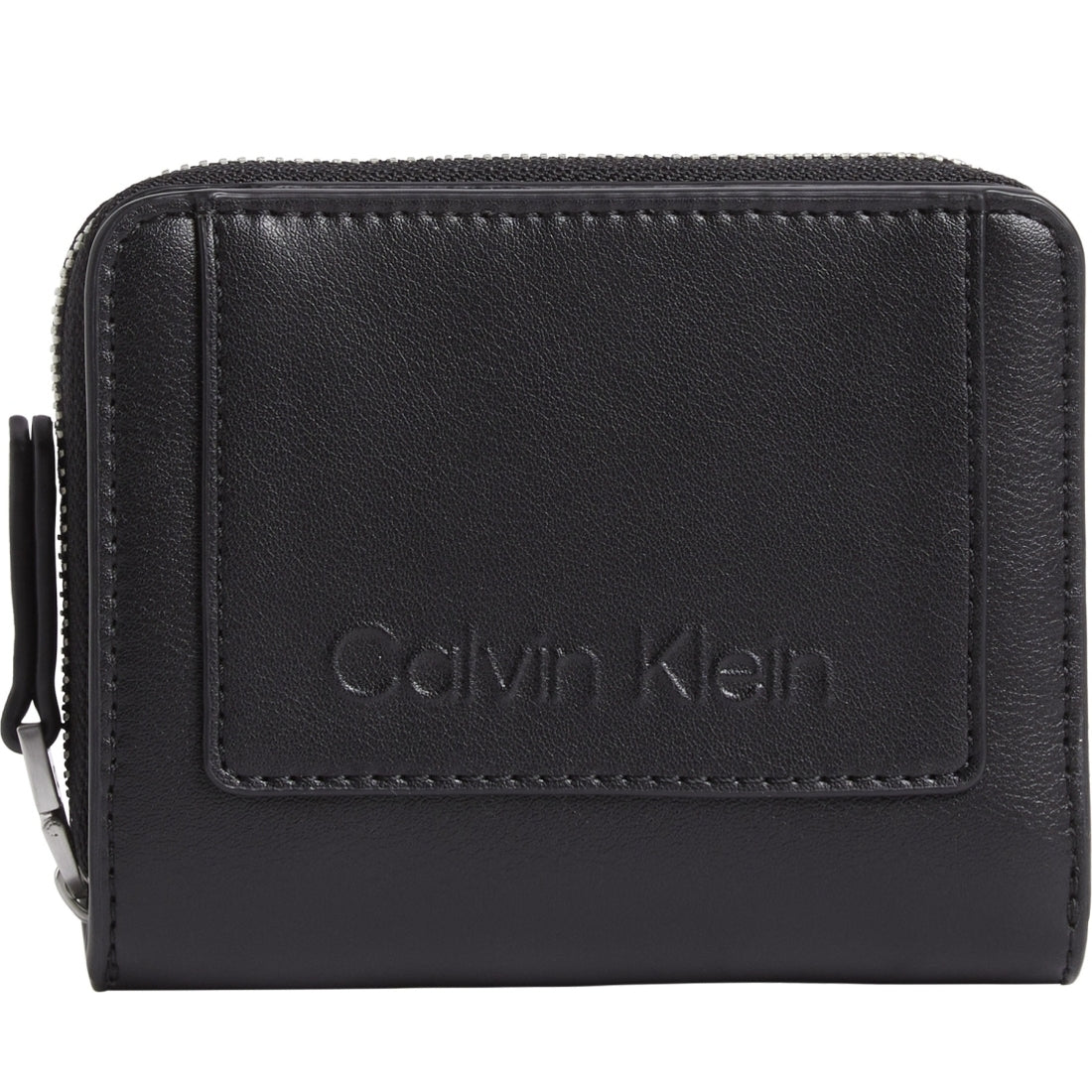 Calvin Klein womens black set zip around wallets | Vilbury London