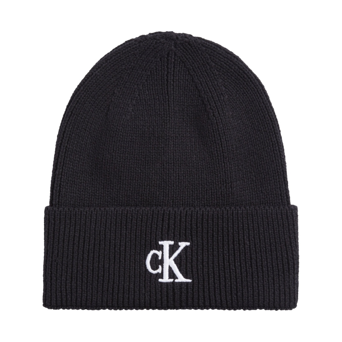 Calvin Klein Jeans womens black archive logo beanie | Vilbury London