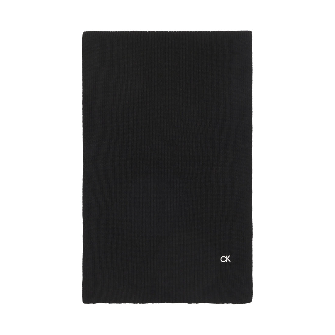 Calvin Klein womens black re-lo beanie / scarf | Vilbury London