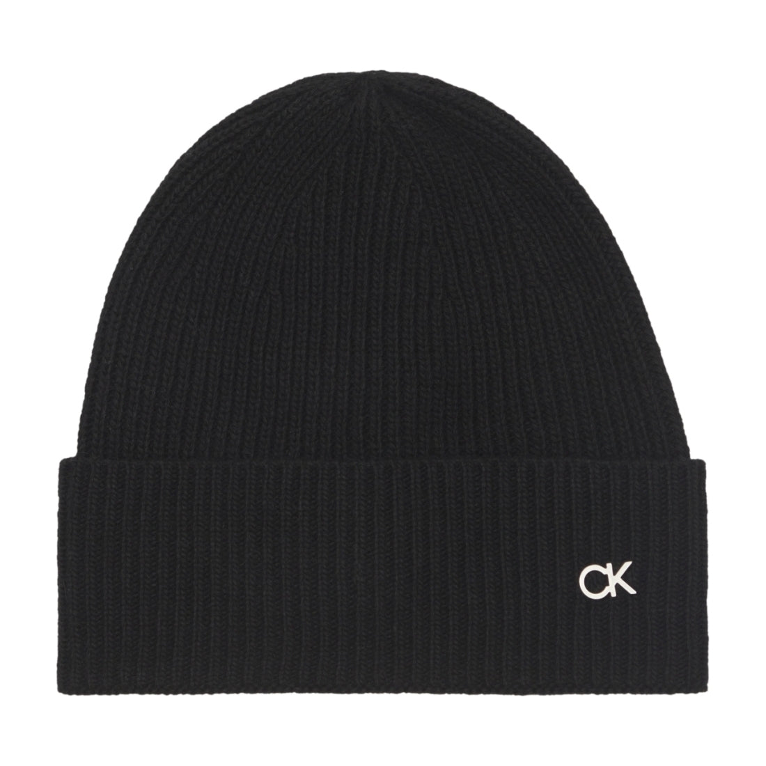 Calvin Klein womens black re-lo beanie / scarf | Vilbury London