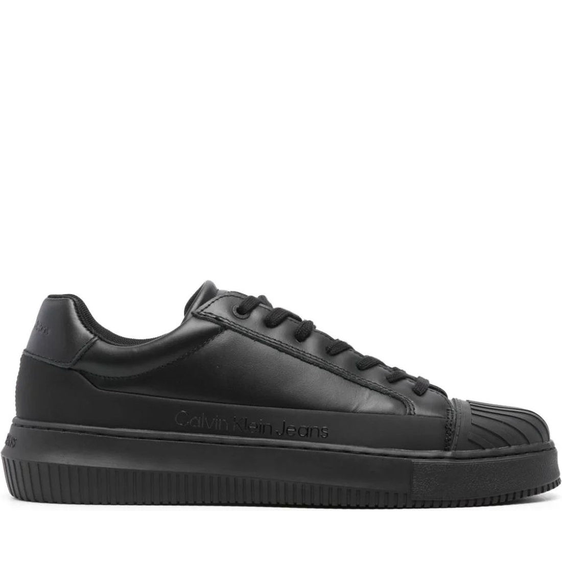 Calvin Klein Jeans mens triple black chunky cupsole sport shoe | Vilbury London