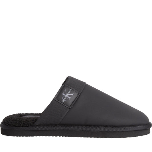 Calvin Klein Jeans mens black, stormfront home clog surfaces indoor slippers | Vilbury London