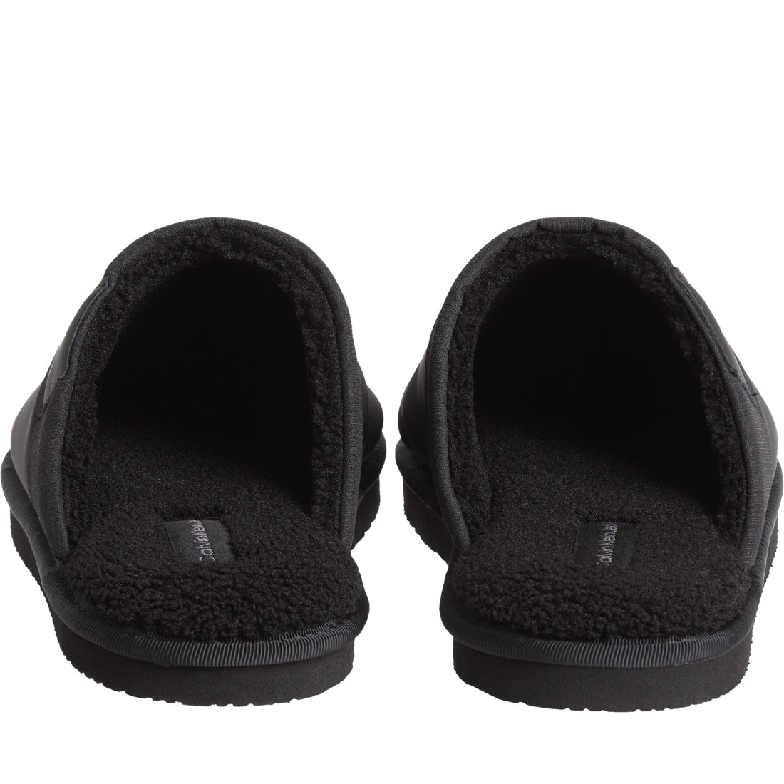 Calvin Klein Jeans mens black, stormfront home clog surfaces indoor slippers | Vilbury London