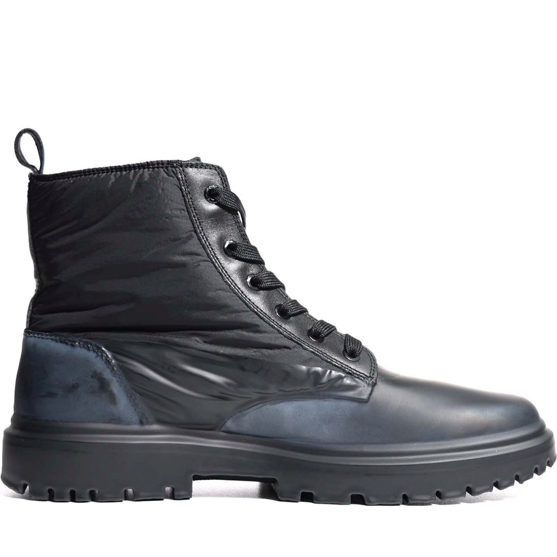 Calvin Klein Jeans mens black, bladip dye eva laceup boot dip | Vilbury London