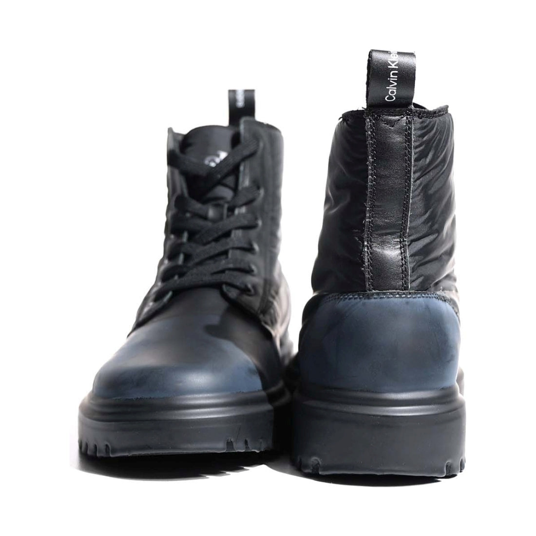 Calvin Klein Jeans mens black, bladip dye eva laceup boot dip | Vilbury London