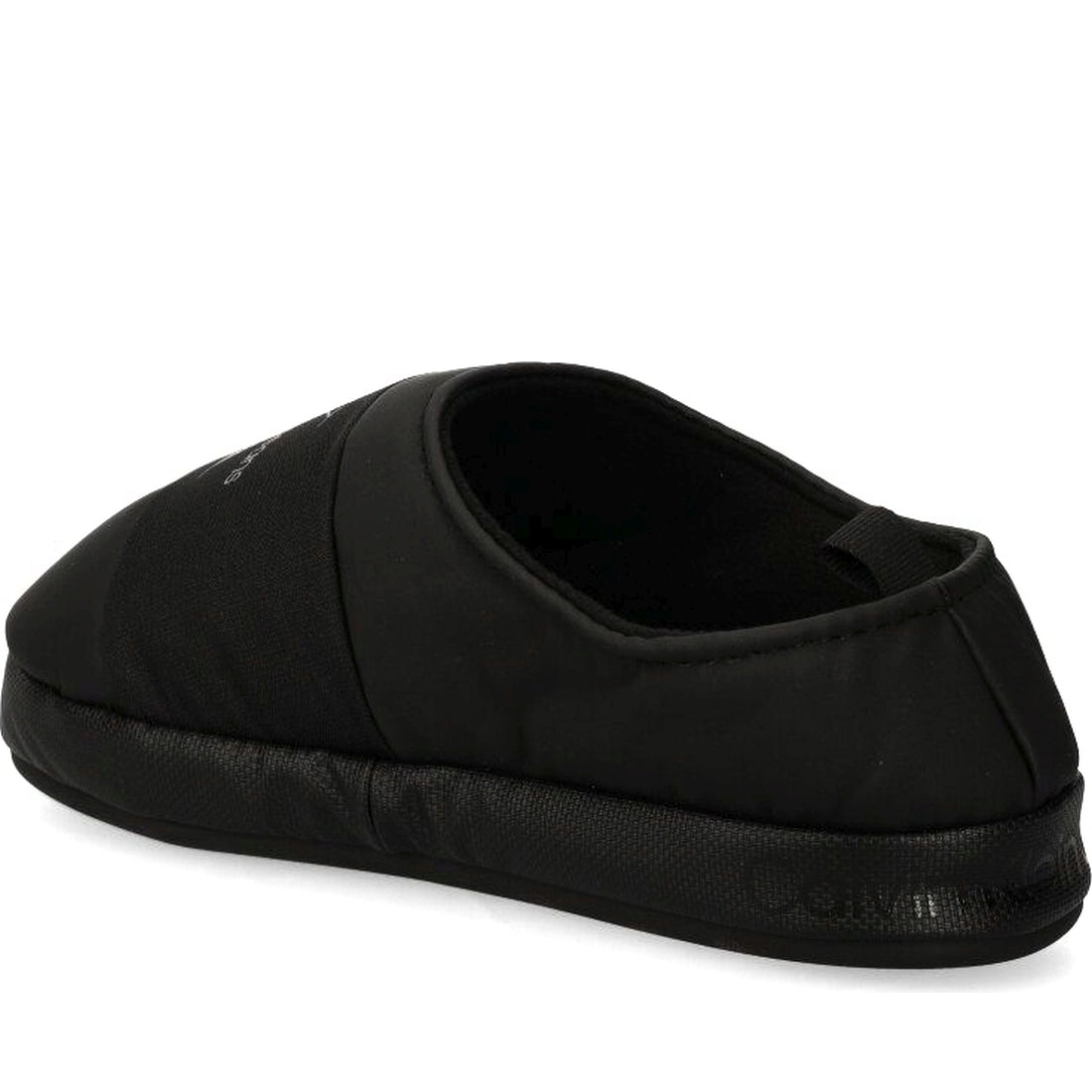 Calvin Klein Jeans mens triple black home slipper mono | Vilbury London