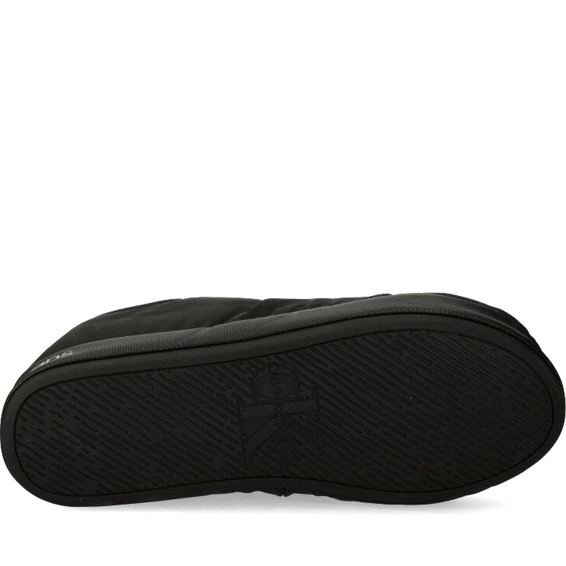 Calvin Klein Jeans mens triple black home slipper mono | Vilbury London