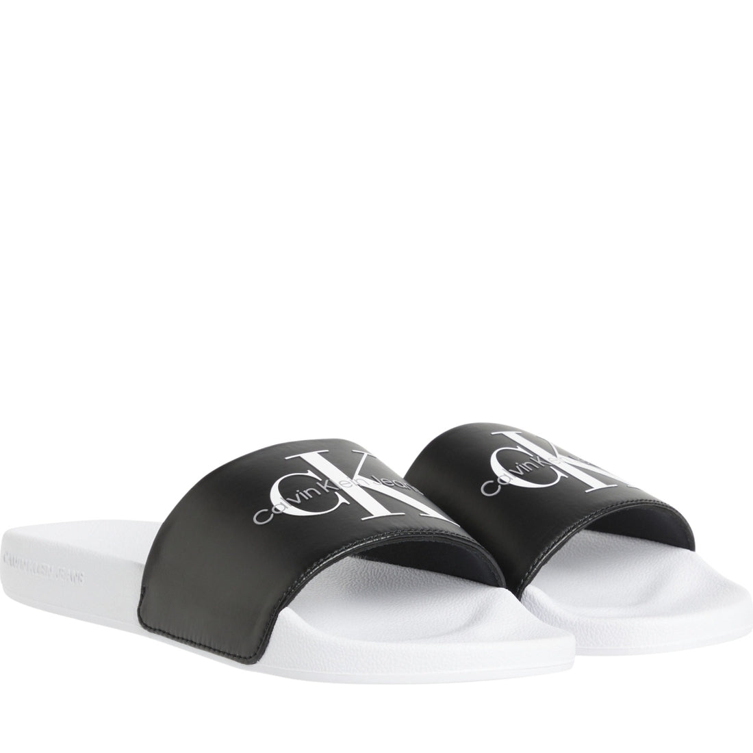 Calvin Klein Jeans womens black slide pearl | Vilbury London