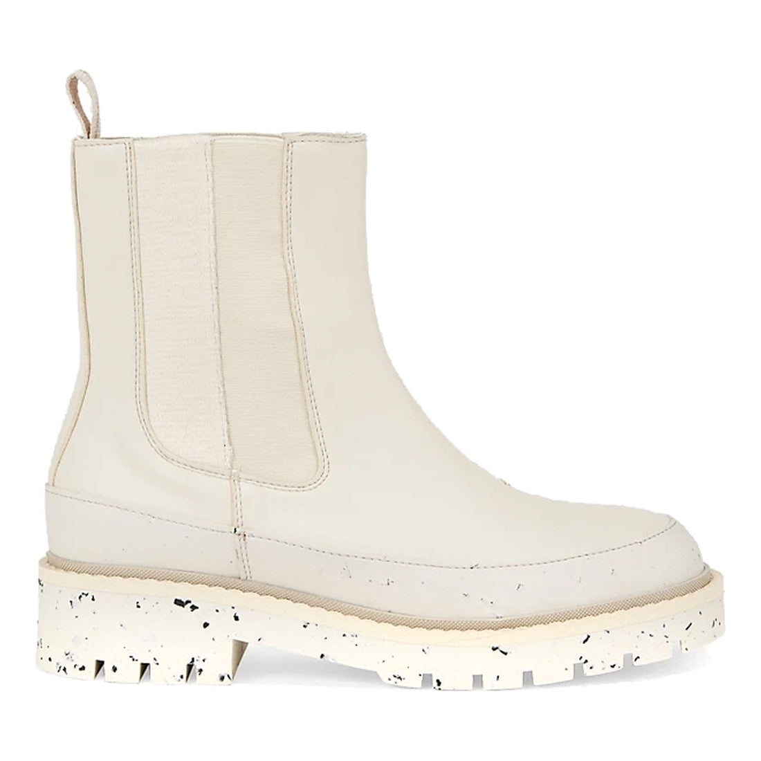 Calvin Klein Jeans womens eggshell, travertine combat chelsea boot | Vilbury London