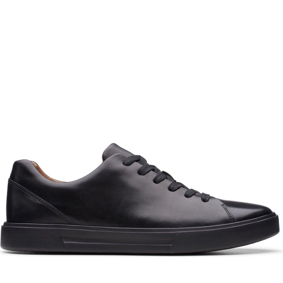 Clarks mens black un costa lace sport shoe | Vilbury London