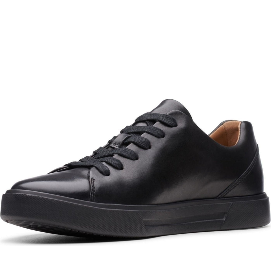 Clarks mens black un costa lace sport shoe | Vilbury London