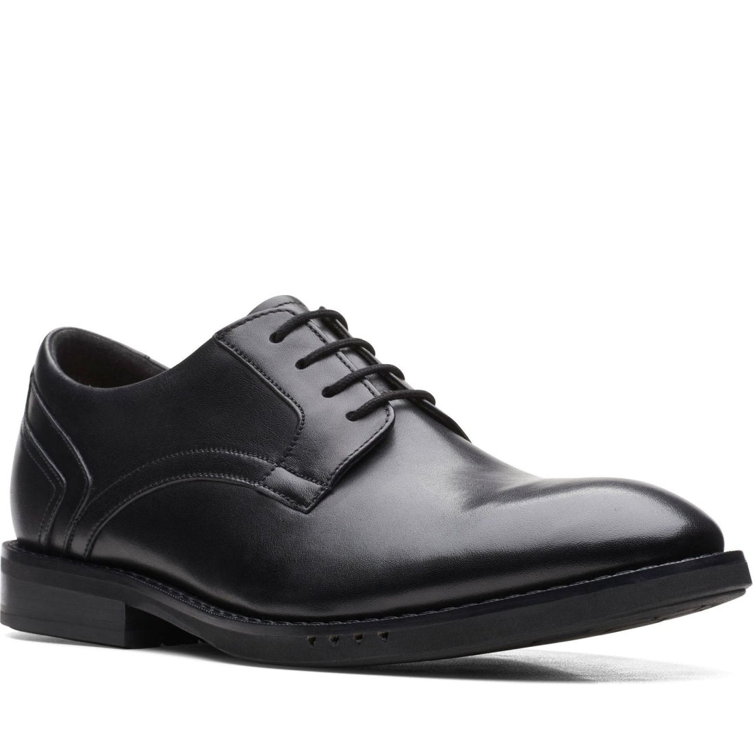 Clarks mens black un hugh lace formal | Vilbury London