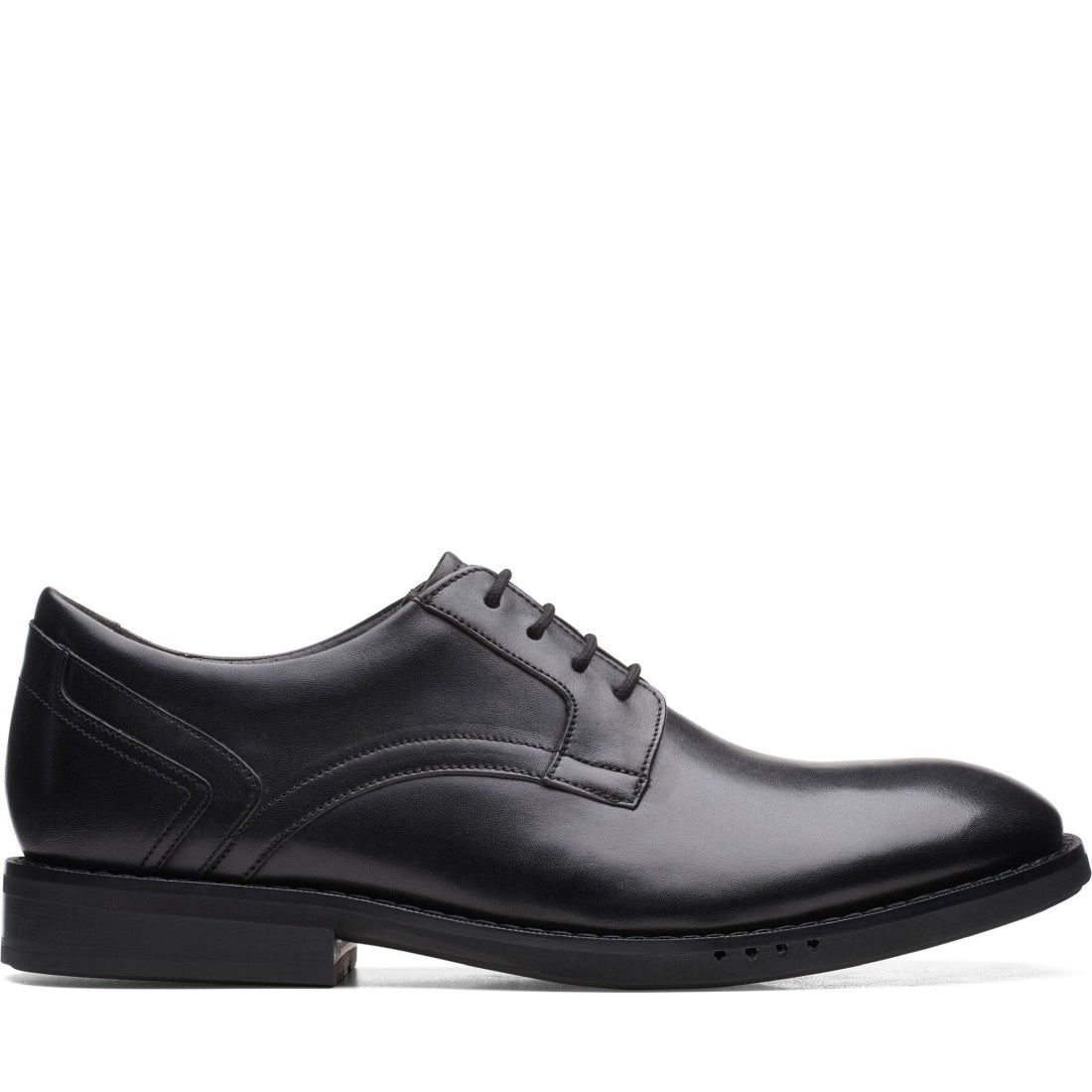 Clarks mens black un hugh lace formal | Vilbury London