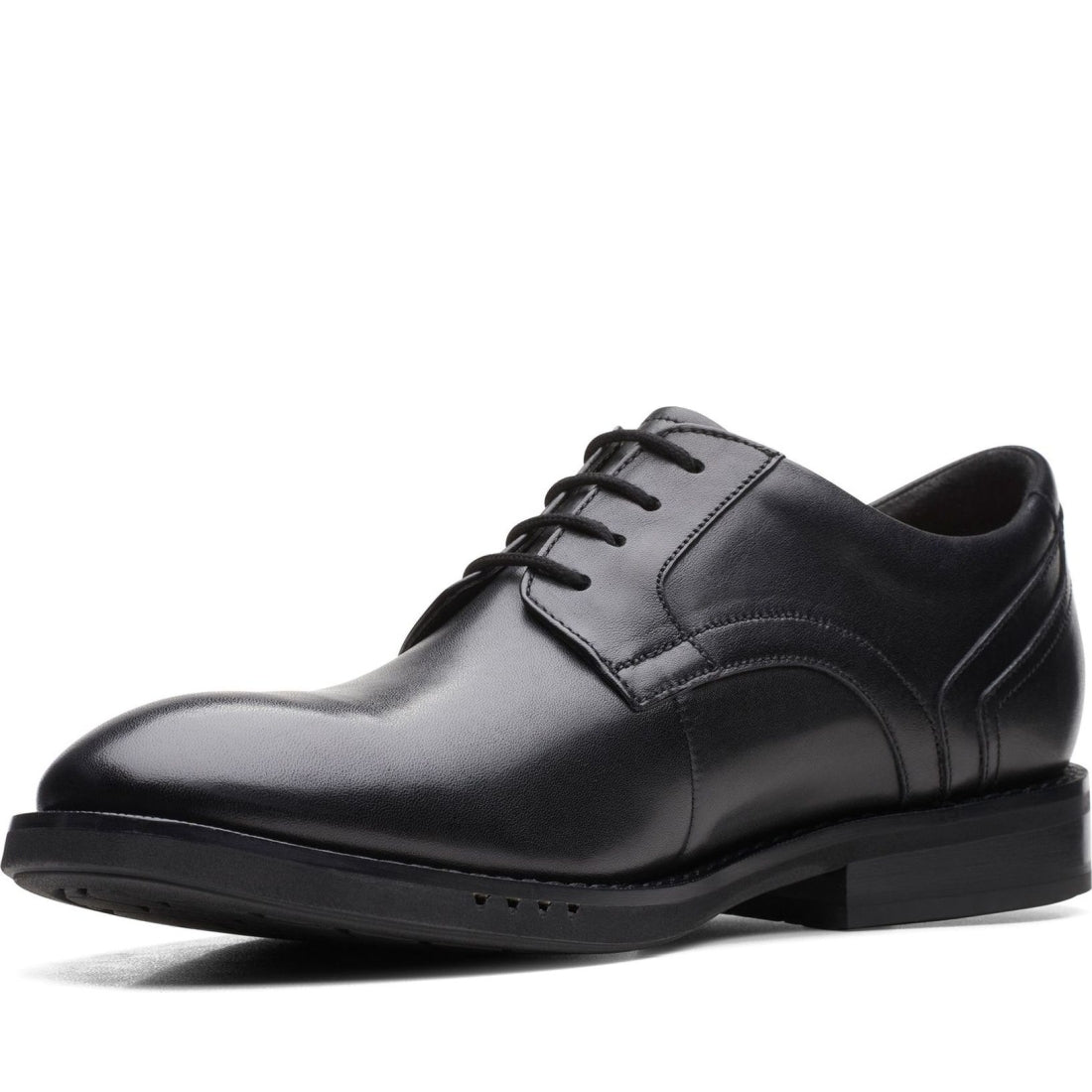 Clarks mens black un hugh lace formal | Vilbury London