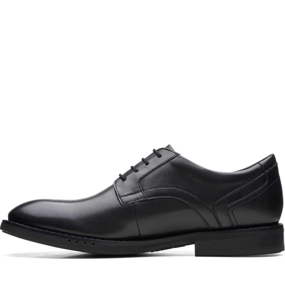 Clarks mens black un hugh lace formal | Vilbury London