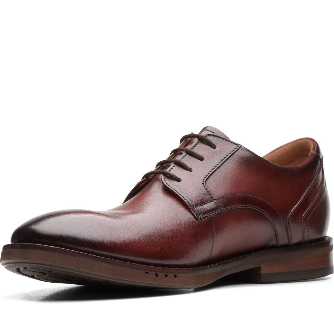 Clarks mens brown un hugh lace formal | Vilbury London