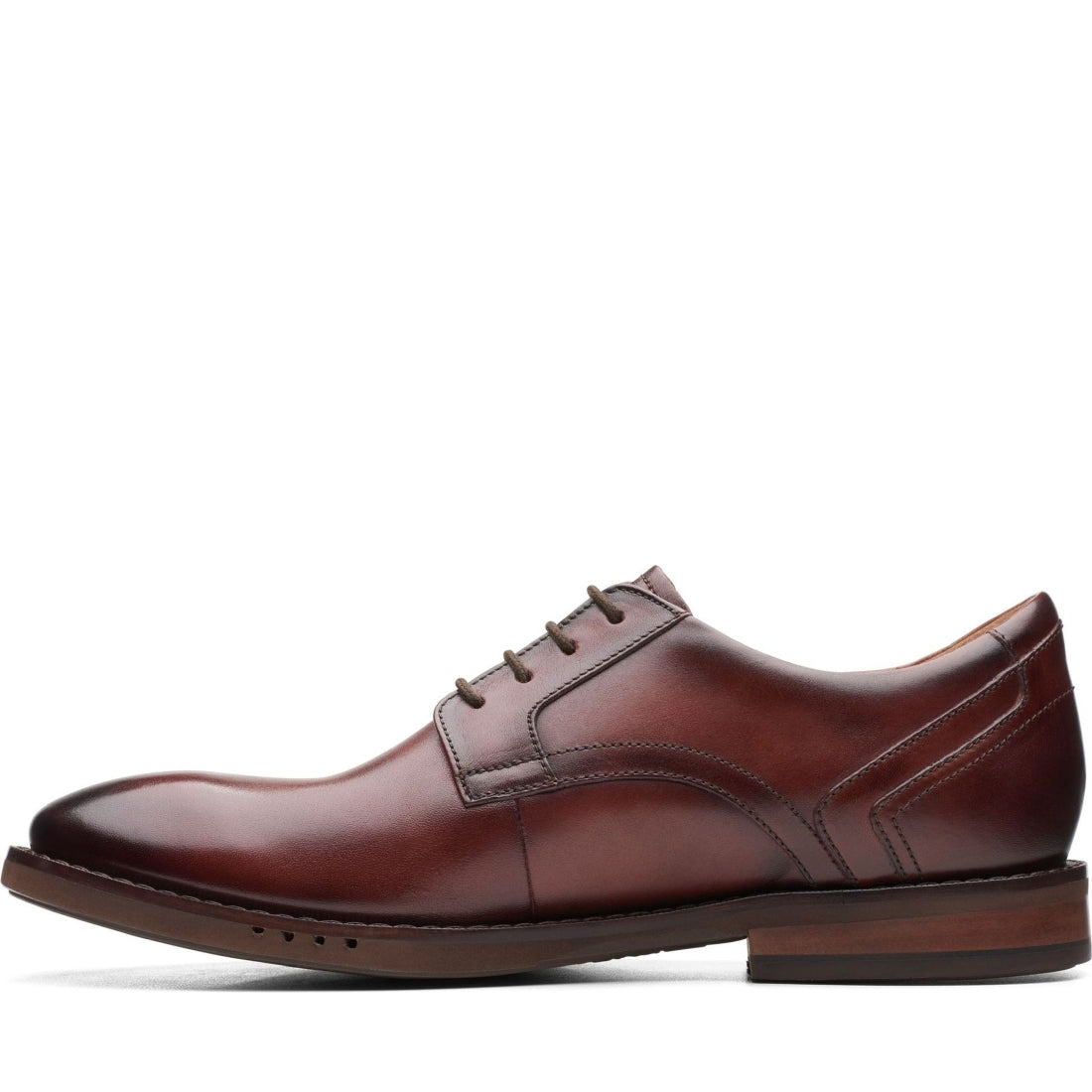 Clarks mens brown un hugh lace formal | Vilbury London