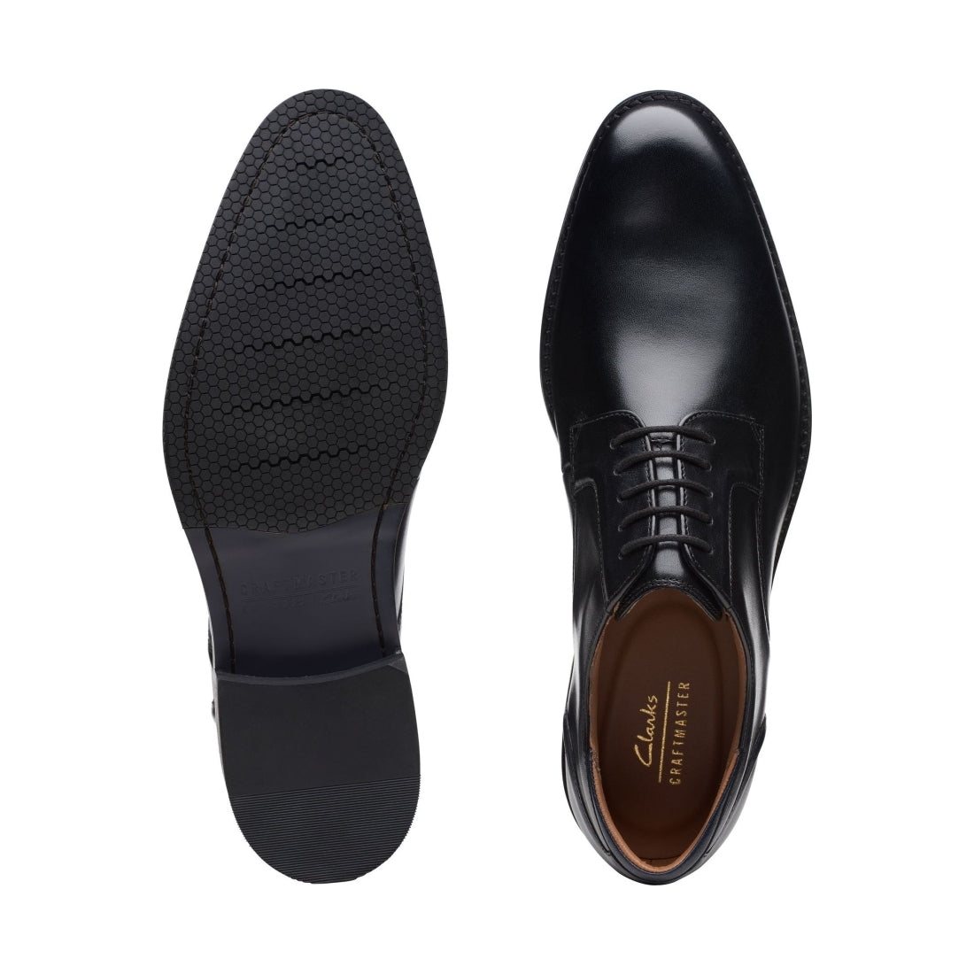 Clarks mens black craftarlo lace formal | Vilbury London