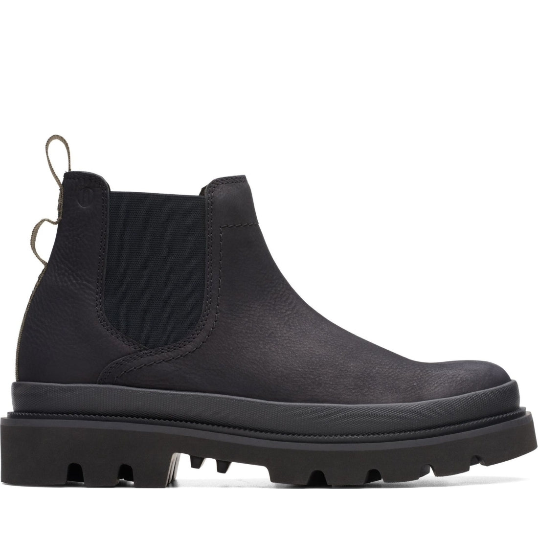 Clarks mens black badell top booties | Vilbury London