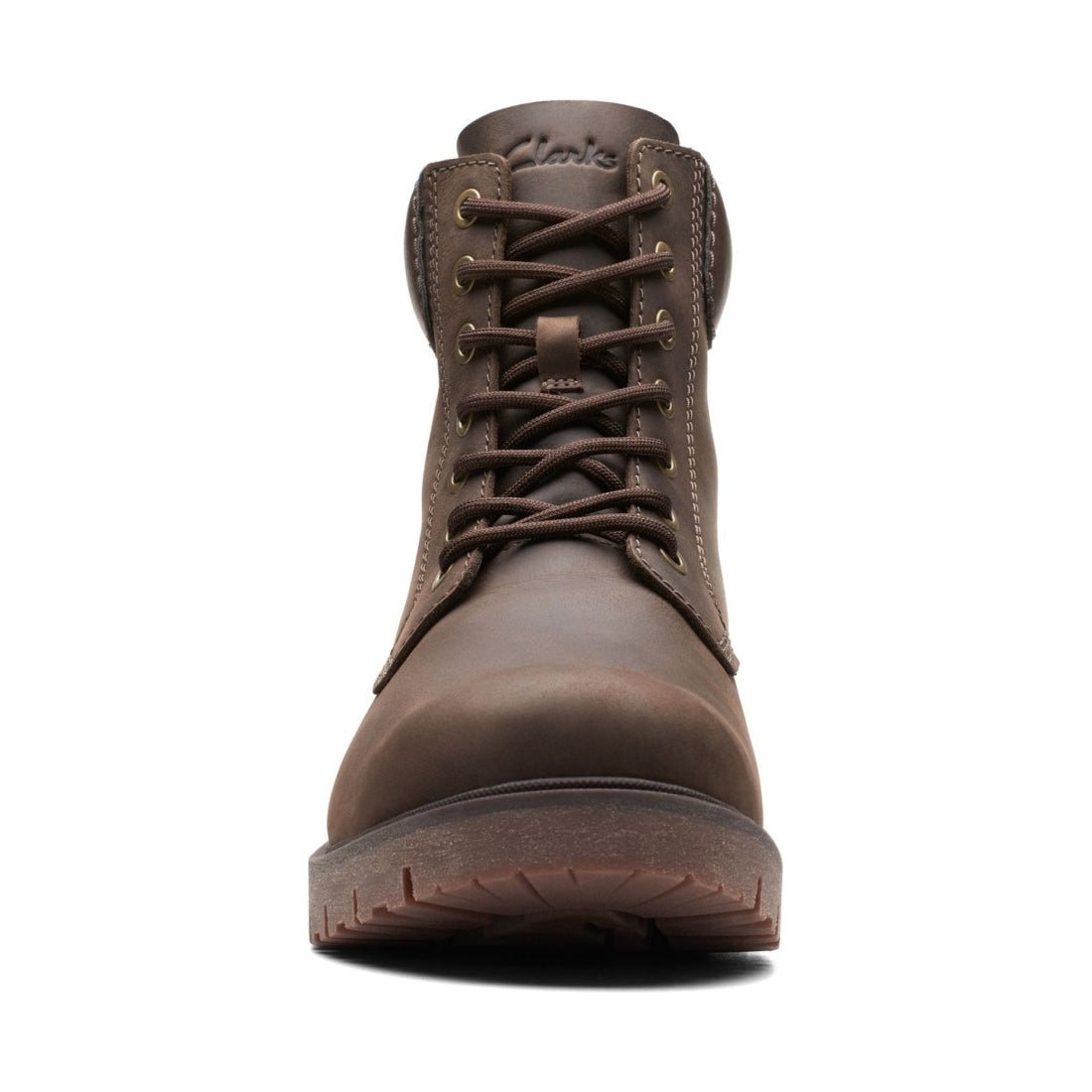 Clarks mens brown rossdalehigtx booties | Vilbury London