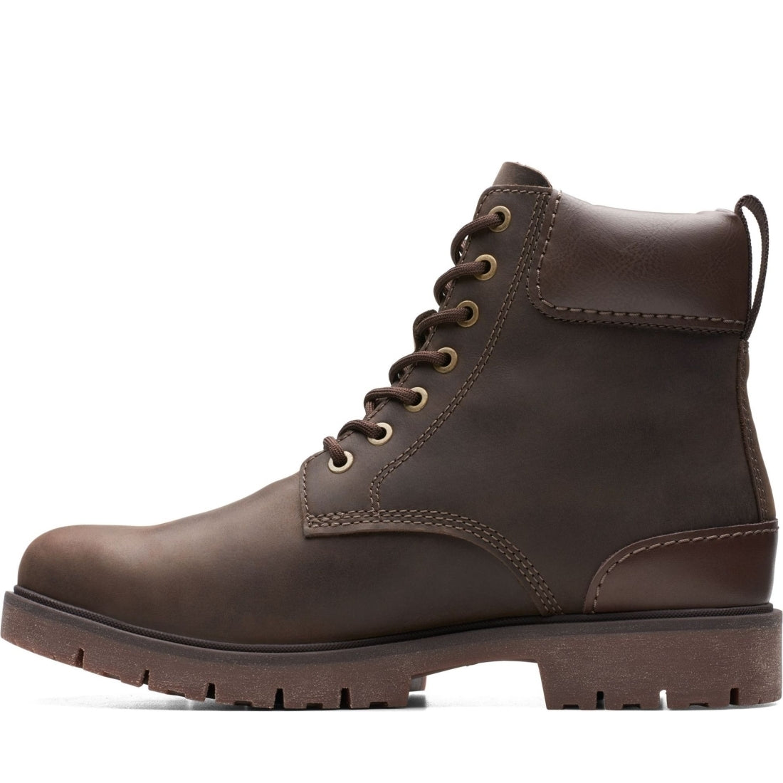 Clarks mens brown rossdalehigtx booties | Vilbury London