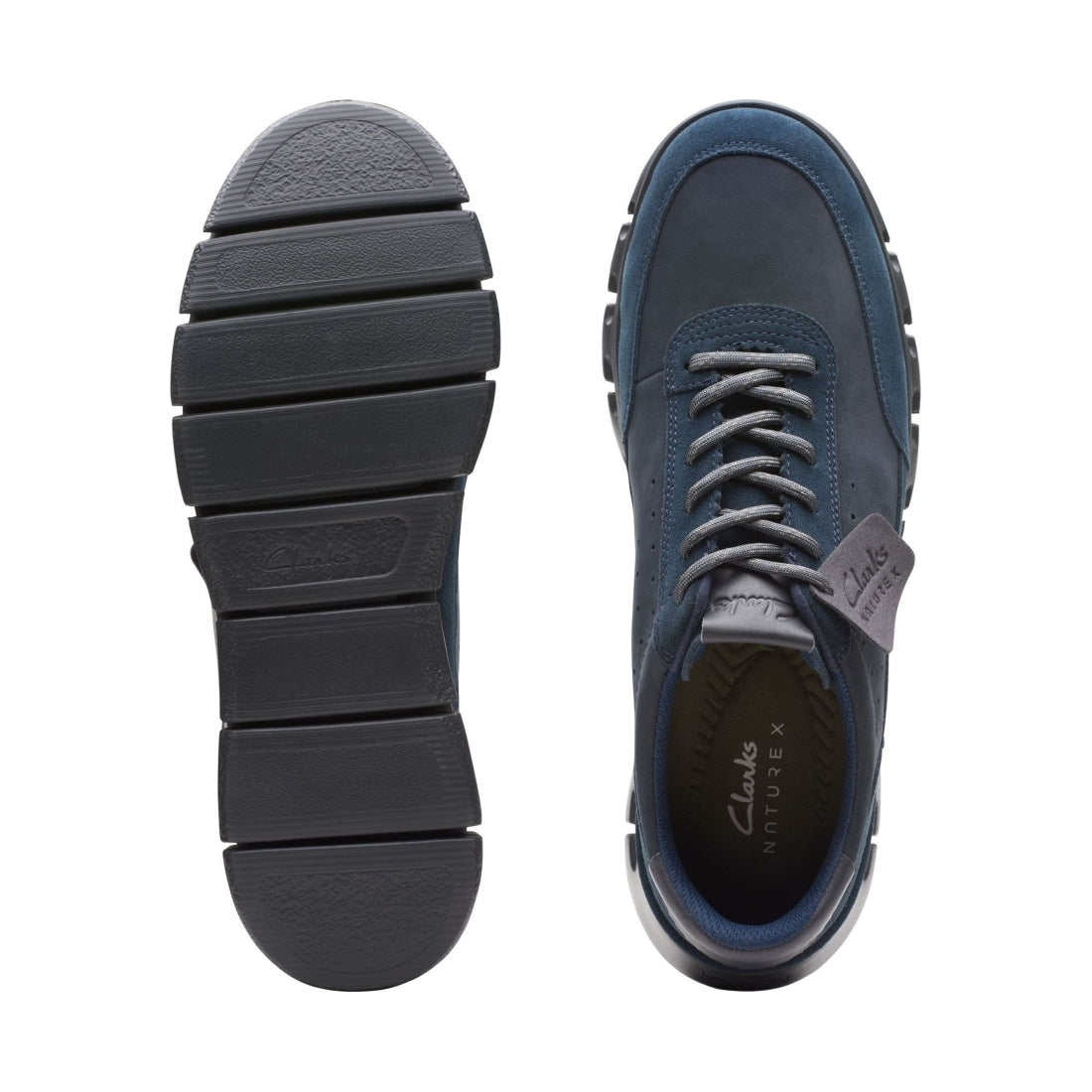 Clarks mens blue nature x one sport shoe | Vilbury London