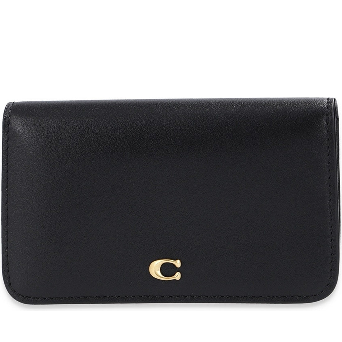 Coach womens b4, black slim card case | Vilbury London