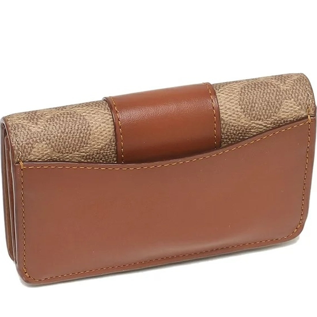 Coach womens b4, tan rust signature slim card case | Vilbury London