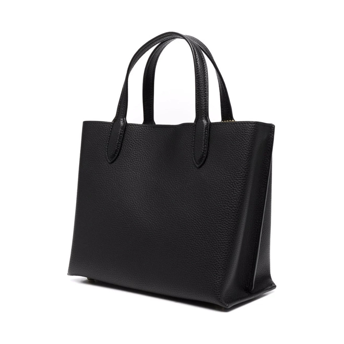 Coach womens b4, black leather willow tote | Vilbury London