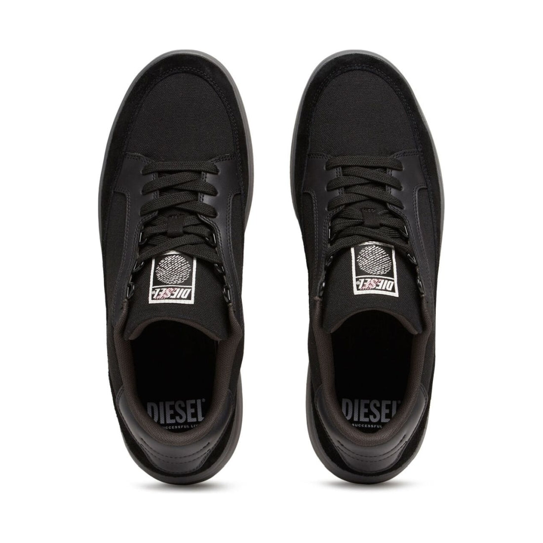 Diesel mens grey sinna sneakers | Vilbury London